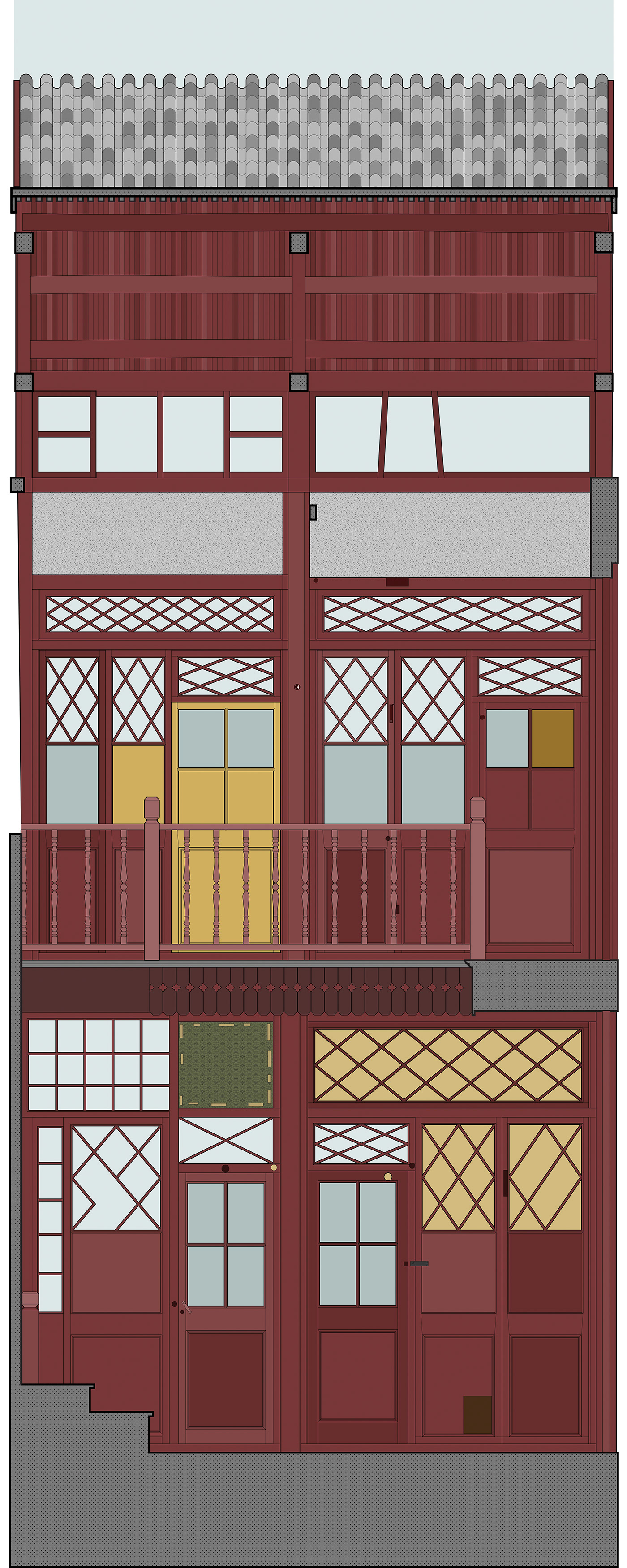 teahouse, renovation, project, drawing, ramoprimo, interior design,